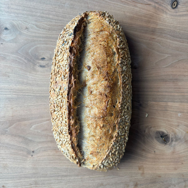 Sunflower Seed Sourdough Loaf