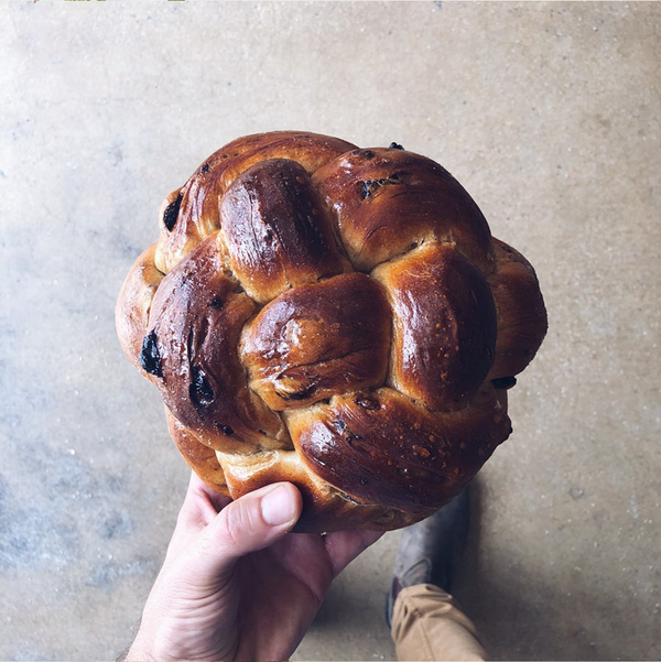 Cinnamon Raisin Challah Round - Parve